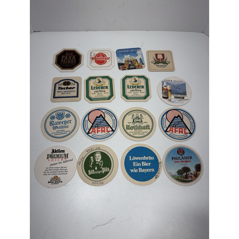 Lot of 16 Vintage Craft Beer Brewery Coasters